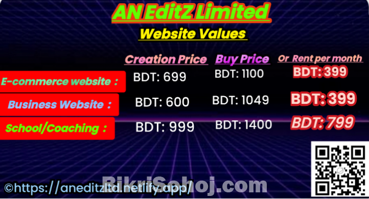 Ready made Professional Websites